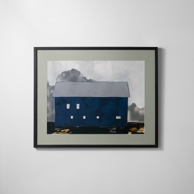 Photo 1 of 25 x 31 Navy Barn Framed Wall Art - Hearth  Hand with Magnolia