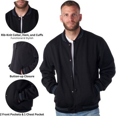 Мужские куртки Alpine Swiss Tyler Men’s Varsity Jacket | Classic Letterman Coat Baseball Bomber Jacket | Lightweight Stylish Everyday Outerwear — фото 3