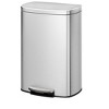 Metal Trash Can with Lid - Step-on Kitchen Garbage Bin, Rustproof, Waterproof with Inner Bucket & Soft Close Lid - 2 of 4