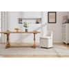 Ridstar 2 Piece Dining Chairs with Casters For Dining Room-Beige - 3 of 4