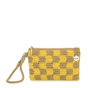 THE SAK Women's Vita Crochet  Wristlet, Lemon Drop Check - 1 of 4