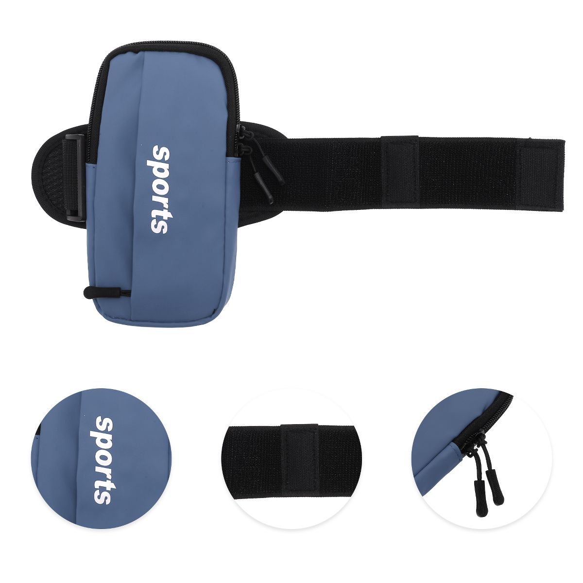 Unique Bargains Phone Holder Arm Bands with Zipper 1 Pc - thumbnail 7