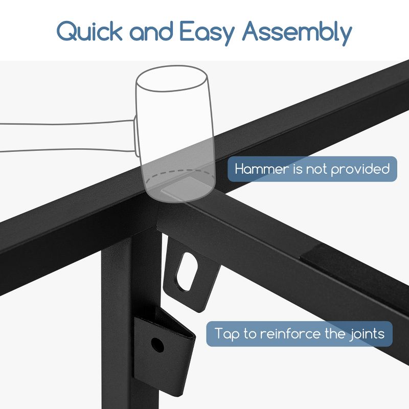 Yaheetech Tool-free 5-minute Assembly Bed Frame with Ultra-Durable Support, 5 of 8