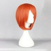 Unique Bargains Women's Halloween Bob Wigs 14" Red with Wig Cap - image 3 of 4