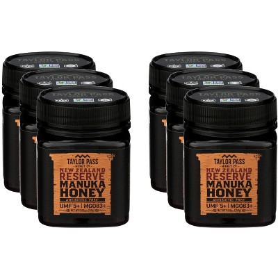 Taylor Pass Honey Co. Reserve Manuka Honey UMF 5+ - Case of 6 - 8.83 oz