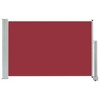 vidaXL Patio Retractable Side Awning 23.6"x118.1" Red - 2 of 4