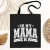 City Creek Prints In My Mama Era Varsity Canvas Tote Bag - 15x16 - Black - 2 of 2