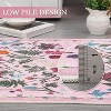 Acekool Floral Washable Rugs - Soft Non-Slip Indoor Area Rugs - 4 of 4