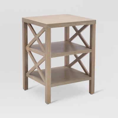 target wood end table