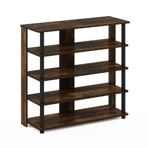 HOMLUX 5 Tier Shoe Rack Freestanding Shoe Organizer, Holds 12 Pairs - 1 of 4