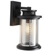 Queren 7.67" Outdoor Sconce (Set of 2) - PLT7024 - Black - Safavieh - 4 of 4