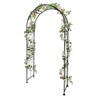 Metal Garden Arch, 86" H Garden Arch Arbor Trellis for Climbing Plants, Roses, Vines, Wedding Archway Decor for Lawn, Patio,Party, Backyard - 2 of 4
