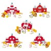 PICASSO-TILES 72 PC Farm House Theme Magnetic Building Puzzle Cubes Set for Kids Ages 3+ - 3 of 4