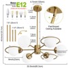 POWLIG 6 - Light Dimmable Linear Chandelier - 3 of 4