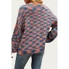Women's SPACE-DYE KNIT V-NECK SWEATER - ePretty - 2 of 2