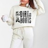 Simply Sage Market Got A Little Dirt On My Boots Lightweight Garment Dyed Sweatshirt - 2 of 4