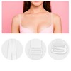 Unique Bargains ABS Non-Slip Adjustable Invisible Clear Bra Shoulder Strap with Plastic Hook Transparent 3 Pair - 3 of 4
