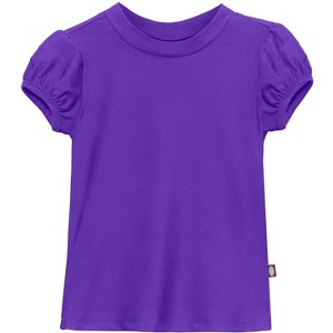 City Threads USA-Made Girls UPF 50+ Puff Sleeve Rashguard - 1 of 4