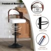 MOONMISS Cat Scratch Cloth Bar Stools Set of 2 adjustable height and 360 Degree Swivel with Footrest for Bar, Kitchen, Dining Room - 2 of 4
