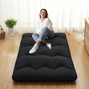 Japanese Futon Mattress for Adults Kids, Twin Size Floor Mattress, Roll Up Sleeping Mattress, Futon Bed for Camping Trips Guest Room - 1 of 4