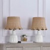 Maxax 16.5"  Country Ceramic Table Lamp, Modern   Nightstand Lamp For Living Bedroom, Office - 2 of 4