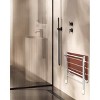 Home Aesthetics Foldable 21.5" Teak Wood Shower Seat Bench with Supporting Legs Wall Mounted - 2 of 4