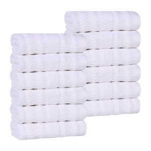 Smart Twist Viscose Cotton Blend Medium Weight Solid Textured Ribbed Towel Set by Blue Nile Mills - 1 of 4