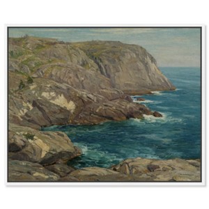 Art Remedy Monhegan Headlands by William S Robinson Classic Landscape and Portrait Wall Art Framed - 1 of 4
