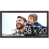 PosterPalooza | Textured Brown Picture Frame - UV Acrylic, Backing Board, Hanging Hardware Included - 2 of 4