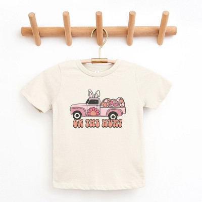 The Juniper Shop On The Hunt Truck Pink Youth Short Sleeve Tee
