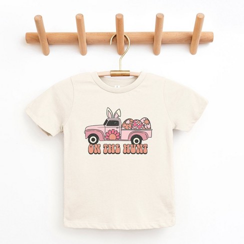 The Juniper Shop On The Hunt Truck Pink Youth Short Sleeve Tee - image 1 of 2