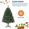 Premium Spruce Artificial Holiday Christmas Tree for Home, Office, Party Decoration w/ 1,450 Branch Tips, Easy Assembly, Metal Hinges & Foldable Base - 4 of 4