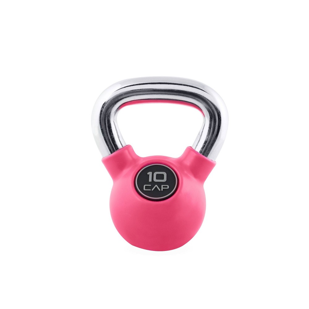 CAP Rubber Coated Kettlebell 10lbs - Pink