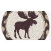 Earth Rugs Moose Crossing Printed Coaster – Rustic Wildlife Home Accent 5"x5" - 2 of 3