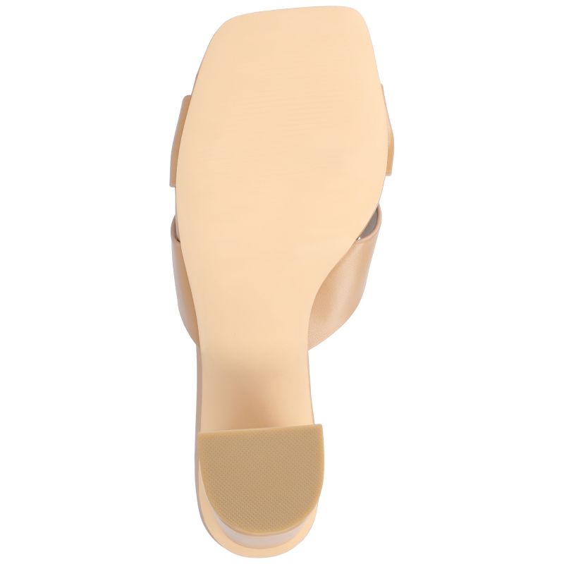 Journee Collection Womens Chazz Tru Comfort Foam Vegan Leather Block Heel Sandals, 5 of 10