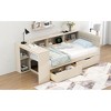 Twin Size Platform Bed with Storage Shelves, Drawers and Charging Station - 4 of 4