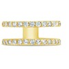 SHINE by Sterling Forever Stackable CZ Open Band & Midi Ring Set - 4 of 4