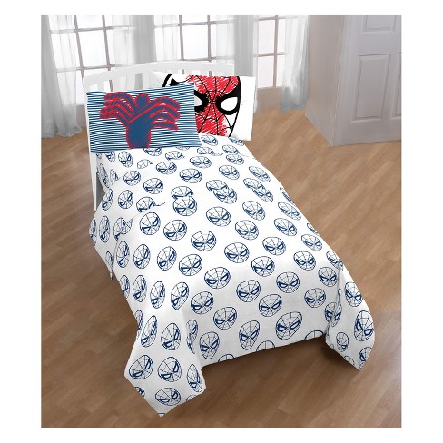 Marvel Spider Man Twin 3pc Sheet Set Blue White Target