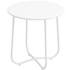Patio Round Side table, Modern Industrial Style w/Metal Frame - 2 of 4