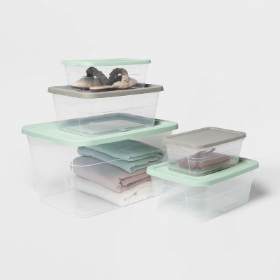 5pk 6qt Storage Boxes Green - Room Essentials&#8482;