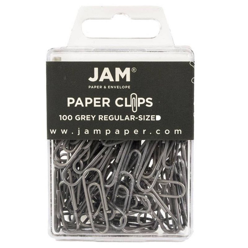 JAM Paper 1" 100pk Colored Standard Paper Clips, 1 of 6