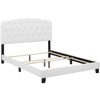 Twin Amelia Twin Faux Leather Bed White - Modway: Elegant Upholstered Headboard, Wood Frame, No Tools Assembly - 3 of 4