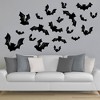 Big Dot of Happiness Black Bats - Peel and Stick Halloween Vinyl Wall Art Stickers - Wall Decals - Set of 20 - 2 of 4