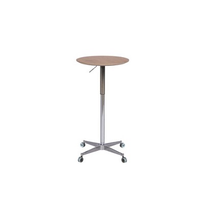 Movable Adjustable Bar Table 360 Swivel Counter Bar Height Aluminum Alloy Star Base Mobile Coffee Table