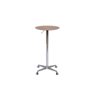 Movable Adjustable Bar Table 360 Swivel Counter Bar Height Aluminum Alloy Star Base Mobile Coffee Table - 1 of 2