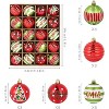 2.36 Inch Christmas Decorations Christmas Tree Premium Christmas Ball Ornaments, Shatterproof Decorations Set for Holiday Displays and Home Accents - 2 of 4