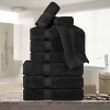 Luxury Cotton Heavyweight Ultra-Plush 9 Piece Towel Set by Blue Nile Mills - 2 of 4
