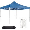 10 x 10 FT Pop Up Canopy, Heavy Duty Instant Tent w/Carry Bag, All Season Commercial Sun Shelter, Portable Canopy for Patio, Backyard, Bench, Garden - 4 of 4