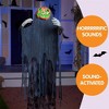 Joyfy 67'' Halloween Standing Pumpkin Ghost Outdoor Decoration, Sound-Actived Life Size Animatronics Ghost Haunted House Props for Garden Yard Lawn - 4 of 4