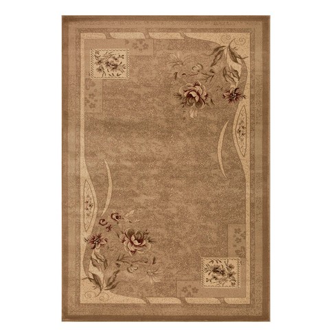 Minimalist Modern Floral Block Power-loomed Living Room Bedroom Entryway  Indoor Area Rug Or Runner By Blue Nile Mills : Target